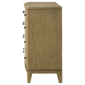 English Elm Menlo Natural Pine 8-Drawer Dresser Cabinet - Timeless Cottage Charm & Sturdy Storage Solution B062P378395
