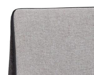 Sunpan Renee Modern Dining Chair Set of 2 - Minimalist Grey Upholstered Design for Urban Living Spaces