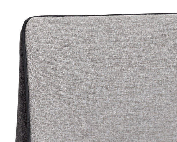 Sunpan Renee Modern Dining Chair Set of 2 - Minimalist Grey Upholstered Design for Urban Living Spaces