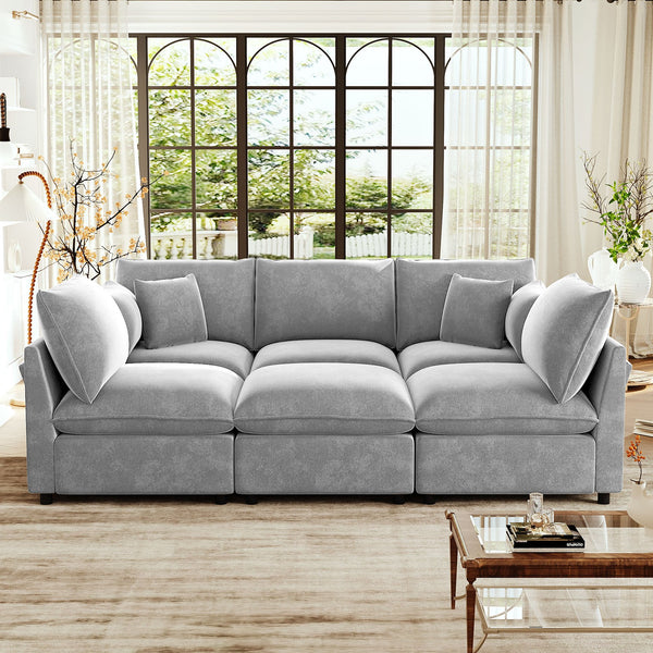 English Elm Swivel Barrel Accent Chair Chenille Tufted Round Club Seat for Living Room Lounge N719S002300E