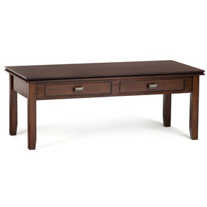 English Elm Artisan Coffee Table In Russet Brown - Handcrafted Elegance With Storage For Stylish Living Spaces B136P159463