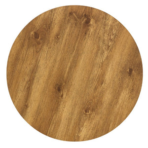 English Elm Natural Wood Grain Mdf Round Coffee Table for Small Living Rooms and Cozy Spaces W2920P375102