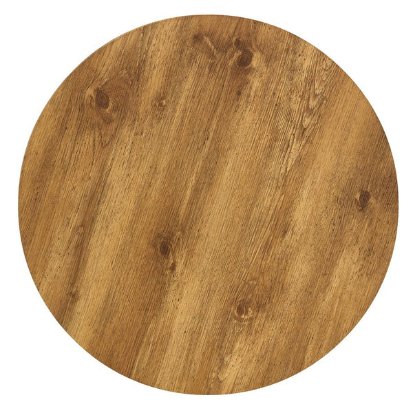 English Elm Natural Wood Grain Mdf Round Coffee Table for Small Living Rooms and Cozy Spaces W2920P375102