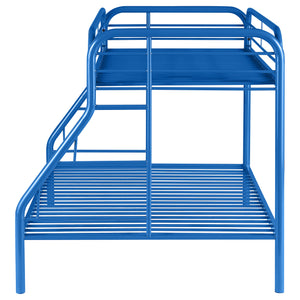 English Elm Celeste Blue Metal Twin Over Full Bunk Bed – Stylish, Space-Saving Design For Modern Bedrooms! B062P340731