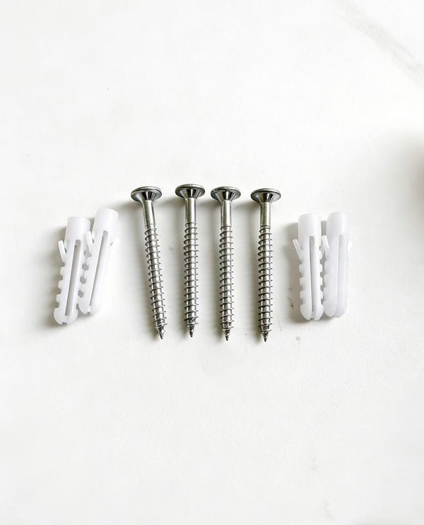 English Elm Bathroom Mirror Cabinet Screw Anchor Set Galvanized Steel Rust Proof Wall Mount Kit W3083P465629