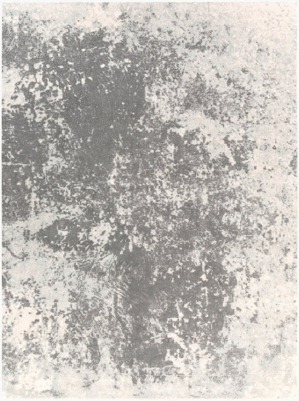 Livabliss Aberdine Collection Machine Woven Polypropylene Accent Rug for Modern Entryways Gray, Charcoal 7'10" x 10'6" ABE8013-76106