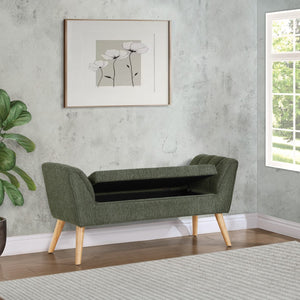 OSP Home Furnishings Castile Storage Bench Pine/Natural