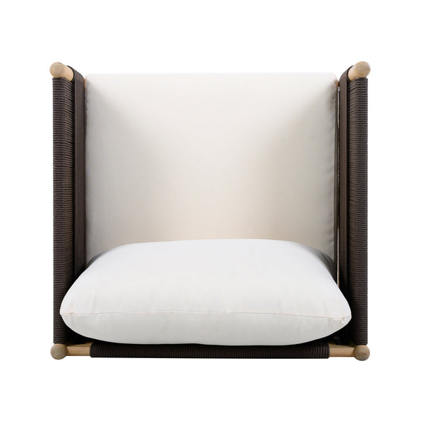 English Elm Outdoor Acacia Wood Patio Club Chair with Diamond Rope Weave and Weather Cushions N768P361445L_2