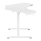 OSP Home Furnishings Stealth Sit-to-Stand Electric Heigh White