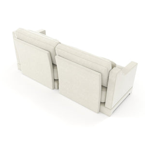 English Elm Two Stylish Chenille Fabric Sofa - Ergonomic Comfort With Lumbar Pillows, Elegant Design For Any Space W714S01193-GIGA