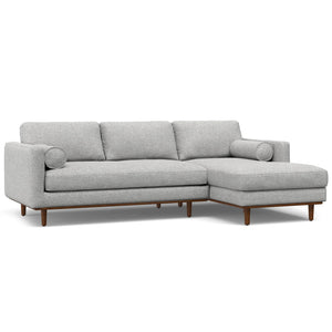 English Elm Morrison Right Sectional Sofa - Eco-Friendly Mist Grey With Plush Comfort For Cozy Living Spaces B136P159958
