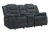 Parker House Bolton - Misty Storm Manual Glider Reclining Sofa And Loveseat Light Grey 100% Polyester (W) Mbol-32-miss