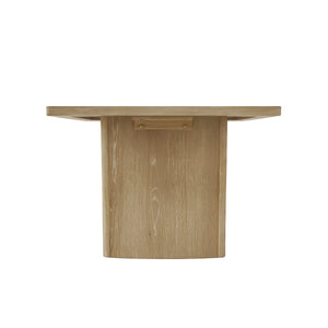 Abigail Rubberwood Rectangular Dining Table with Oak Veneer Top Seats Six