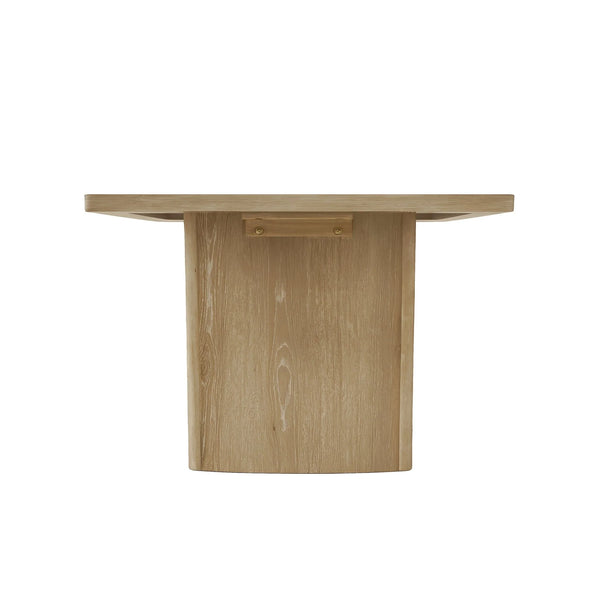 Abigail Rubberwood Rectangular Dining Table with Oak Veneer Top Seats Six