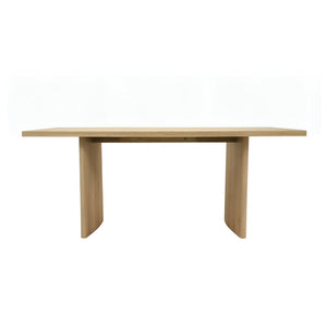 Abigail Rubberwood Rectangular Dining Table with Oak Veneer Top Seats Six