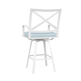 Bristol Swivel Counter Stool in Canvas Skyline w/ Self Welt SW501-7C-14091 Sunset West