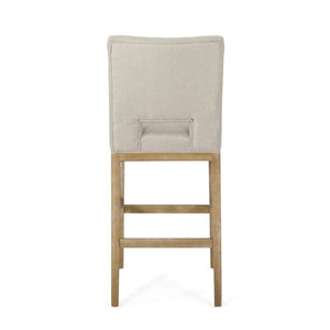 English Elm Christopher Knight Home® - 31 Inch Counter Stools Set of 2 Wheat Fabric Upholstered, Breathable L-Shaped Backrest, Modern Comfort 73531.00WHEAT