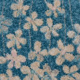 Nourison Tranquil TRA04 Machine Made Power-loomed No Border Indoor Only Contemporary  Rug Turquoise, Turquoise Blue 100% Polypropylene 99446485823