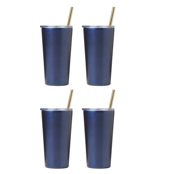 Lenox Cambridge 20 Oz Navy Stainless Steel Highballs, Set of 2 NO COLOR METAL ECWHB4BLR2DS