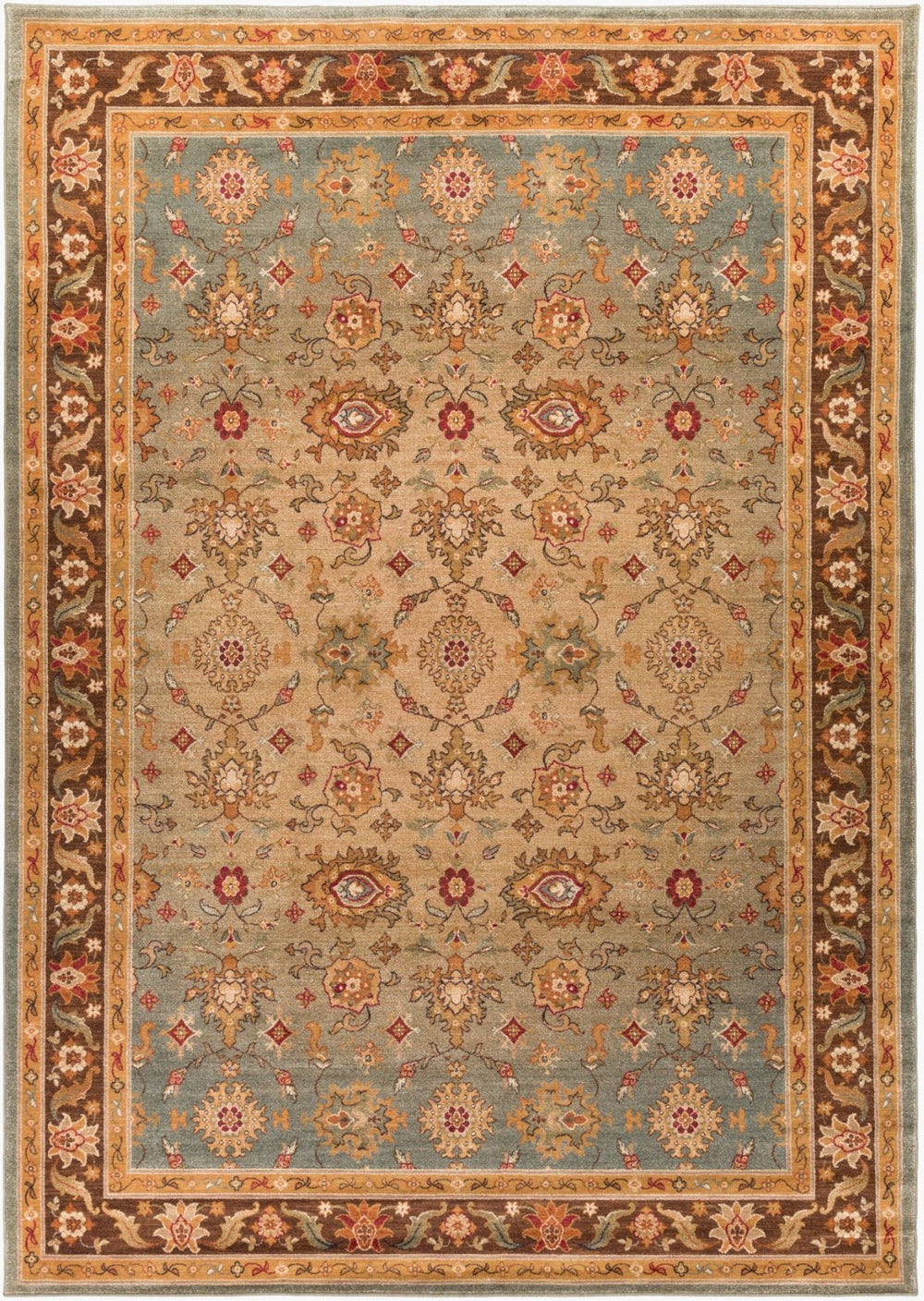 Livabliss Arabesque Traditional Geometric Floral Polypropylene Rug for Living and Dining Rooms ABS3011-810129
