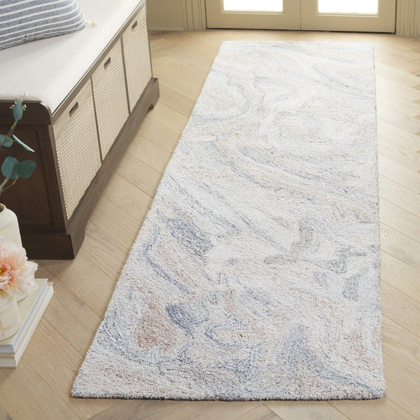 Safavieh Abstract 210 ABT210 Hand Tufted Geometric Rug Grey / Brown ABT210F-6