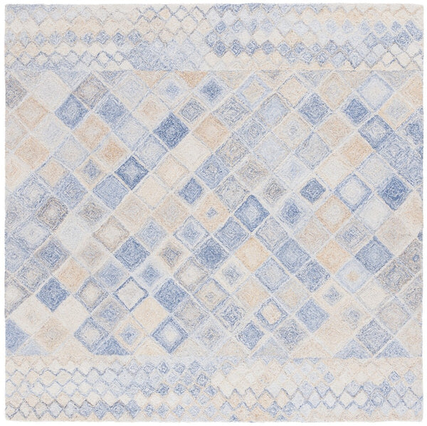 Safavieh Abstract 212 ABT212 Hand Tufted Geometric Rug Blue / Grey ABT212M-6