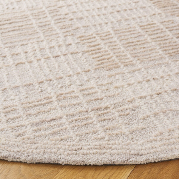 Safavieh Abstract 275 Hand Tufted Contemporary Rug Light Brown / Ivory 8' x 10'