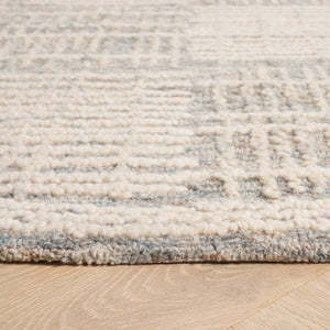 Safavieh Abstract 275 Hand Tufted Contemporary Rug Dark Grey / Ivory 9' x 12'