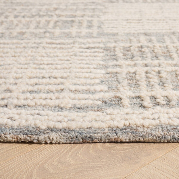 Safavieh Abstract 275 Hand Tufted Contemporary Rug Dark Grey / Ivory 9' x 12'