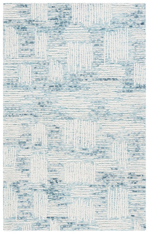Safavieh Abstract 276 Hand Tufted Contemporary Rug Blue / Ivory 8' x 10'