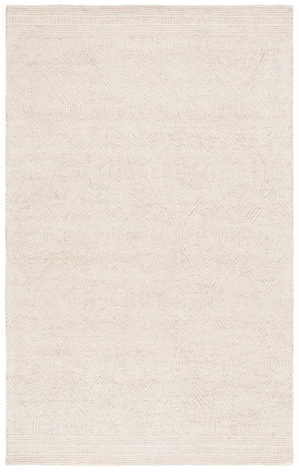 Safavieh Abstract 340 Hand Tufted  Rug Ivory / Beige 2'-3" x 8'