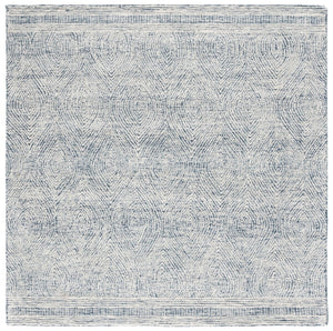 Safavieh Abstract 340 Hand Tufted  Rug Ivory / Navy 8' x 10'