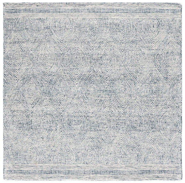 Safavieh Abstract 340 Hand Tufted  Rug Ivory / Navy 8' x 10'