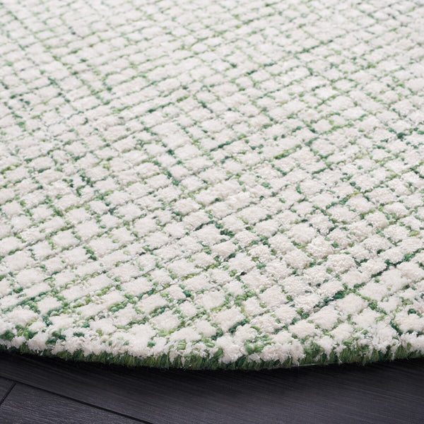 Safavieh Abstract 470 ABT470 Hand Tufted  Rug Ivory / Green ABT470Y-28