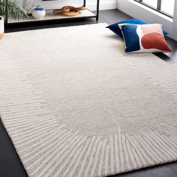 Safavieh Abstract 478 Hand Tufted Contemporary Rug Natural / Ivory ABT478A-9
