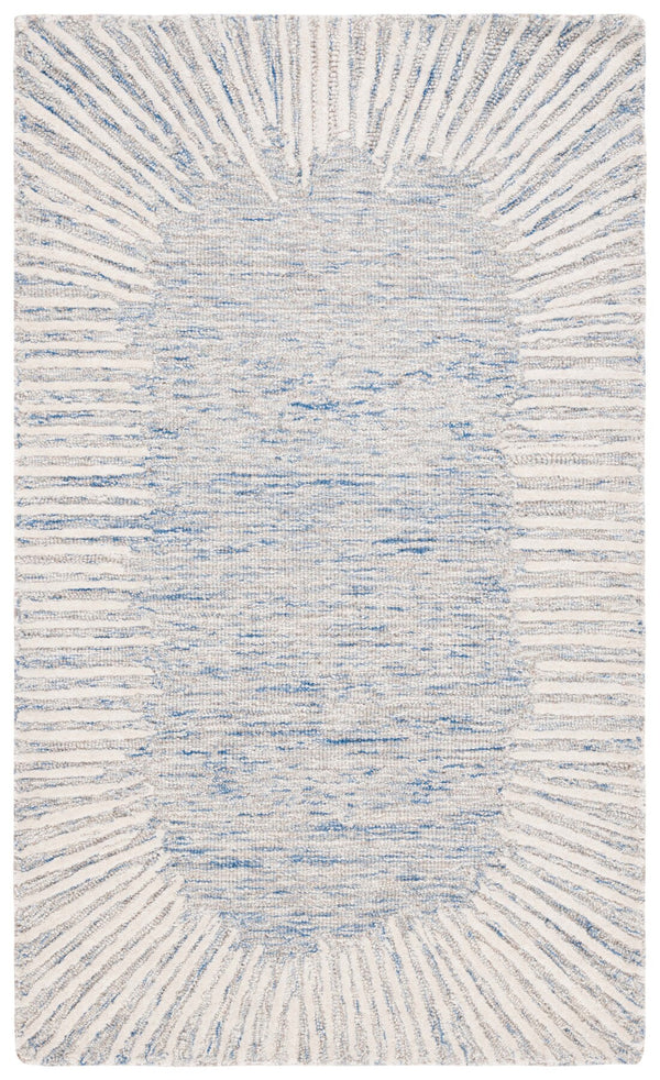Safavieh Abstract 478 Hand Tufted Contemporary Rug Blue / Ivory ABT478M-9