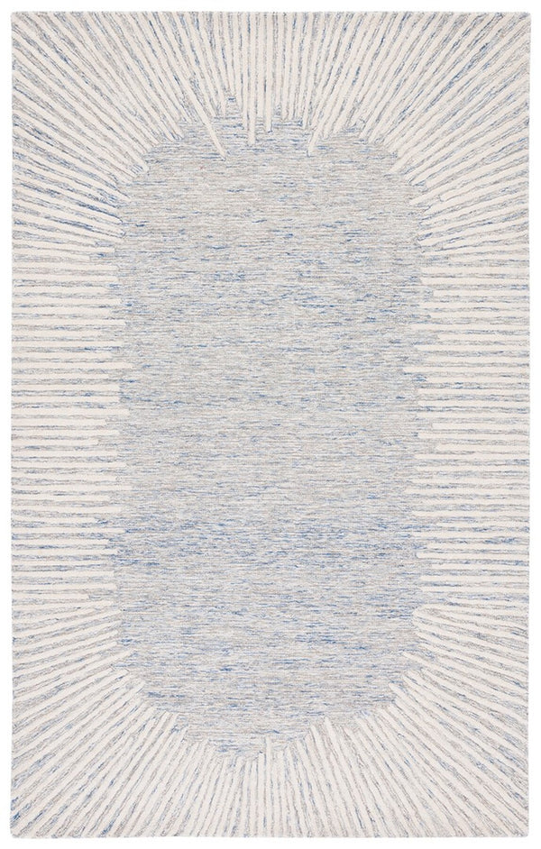Safavieh Abstract 478 Hand Tufted Contemporary Rug Blue / Ivory ABT478M-9