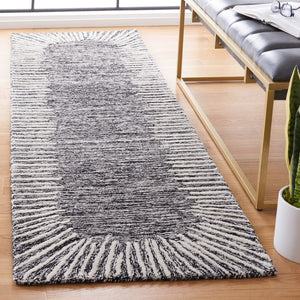 Safavieh Abstract 478 Hand Tufted Contemporary Rug Black / Ivory ABT478Z-9