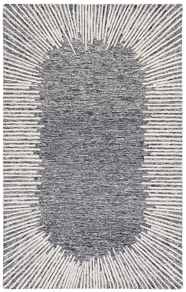 Safavieh Abstract 478 Hand Tufted Contemporary Rug Black / Ivory ABT478Z-9