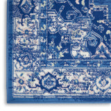 Nourison Whimsicle WHS03 Machine Made Power-loomed Ornamental Border Indoor Only Farmhouse Bohemian Rug Navy, Navy 100% Polypropylene 99446831583