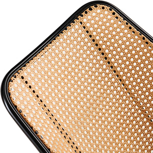 English Elm Green Rattan Dining Chairs Set Of 2 - Stylish Boucle Upholstered Seat With Natural Cane Backrest W1164P218678