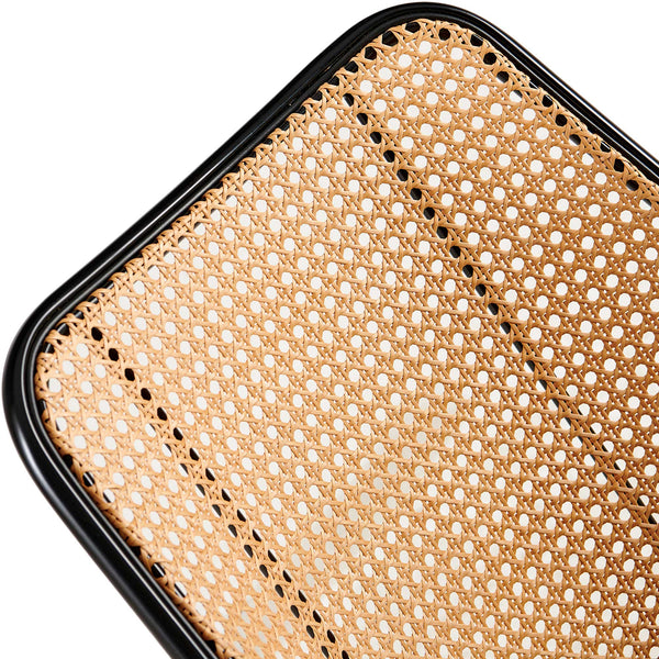 English Elm Green Rattan Dining Chairs Set Of 2 - Stylish Boucle Upholstered Seat With Natural Cane Backrest W1164P218678