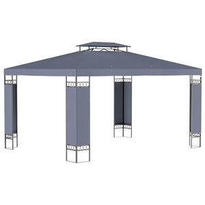 English Elm Outsunny 10' X 13' Double Roof Patio Gazebo Canopy - Stylish Outdoor Shelter For Garden & Entertaining W2225P200638-GIGA