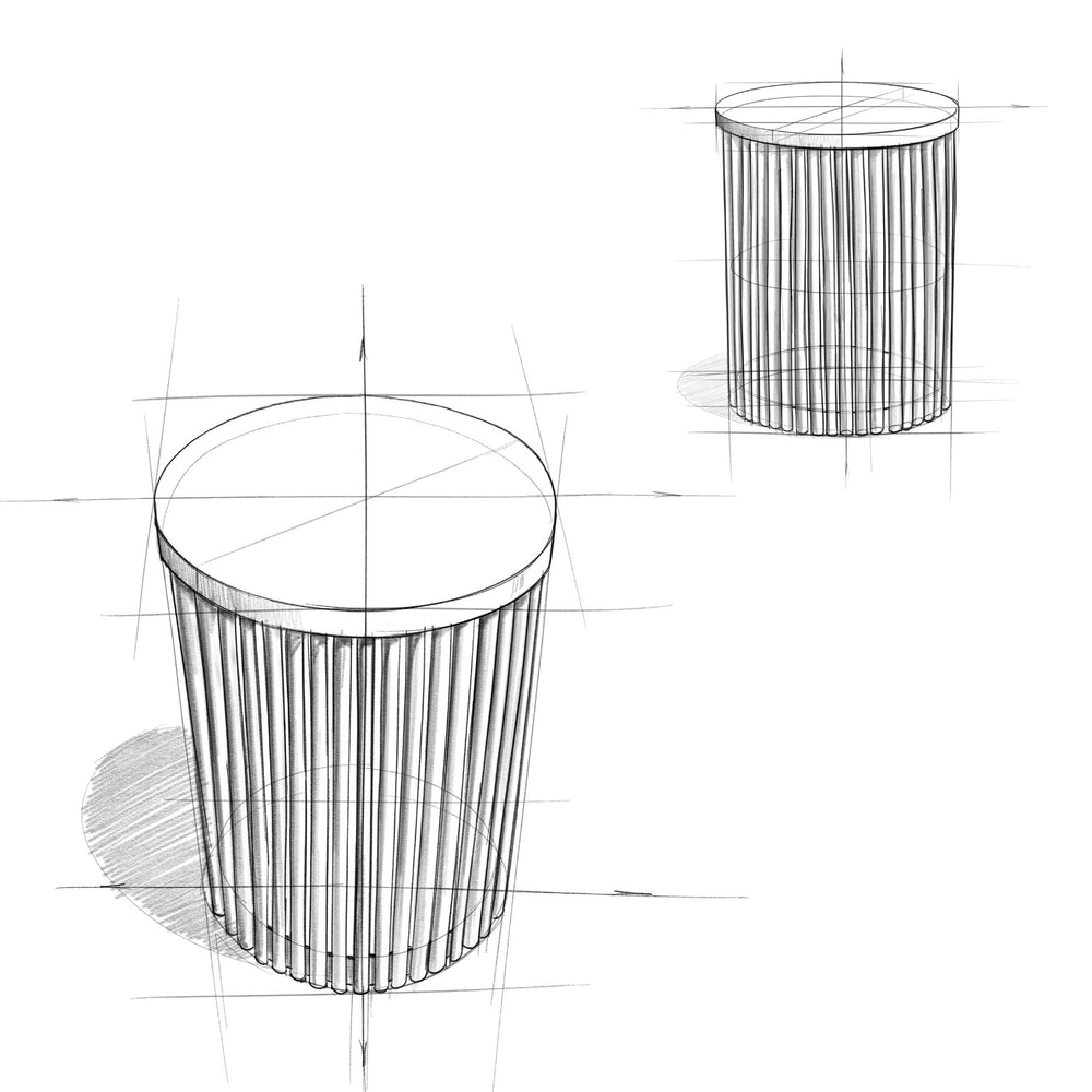 English Elm Demy Accent Table with Sustainable Mango Wood Top and Slatted Metal Base — Compact, Durable Style Dark Brown B136P158992