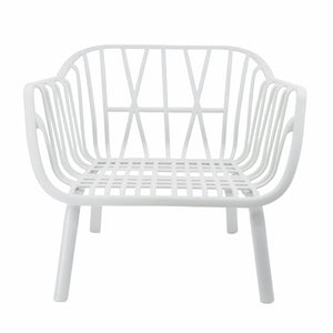 English Elm Christopher Knight Home® - Huron Outdoor PP Club Chair with Waterproof Olefin Cushions, Durable Plastic Frame and Iron Legs - Weather-Resistant Patio Seating Set Brown,White N775P178198W