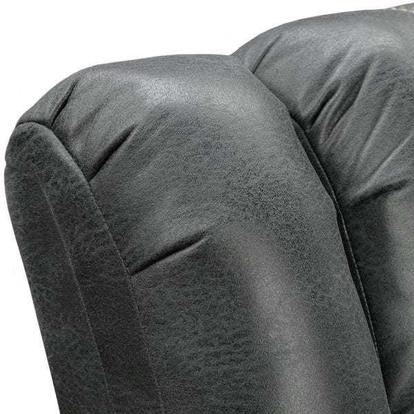 English Elm Wallace & Bay - Gray Reclining Sofa with Slate Gray Fabric, Traditional Style, Easy-Care Comfort & Plush Support B361P384419