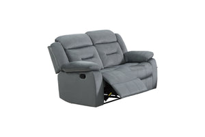 English Elm Manual Reclining Loveseat Velvet Upholstered Tufted Backrest Usb Port Living Room B011P468569