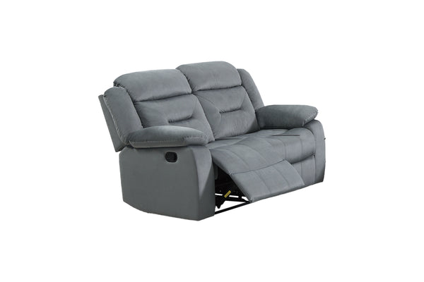 English Elm Manual Reclining Loveseat Velvet Upholstered Tufted Backrest Usb Port Living Room B011P468569