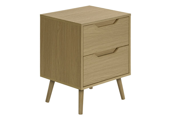 English Elm Accent Side Table Rustic Grey Laminate Compact Storage Cabinet Transitional Bedroom Natural B2710P461709