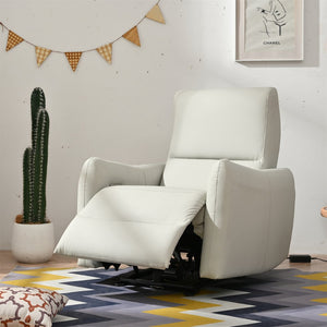 English Elm Wall Zero Wall Power Recliner Chair with Overstuffed Backrest, USB Type-C Charging Port, Space-Saving Electric Recliner for Small Rooms Light Gray W1028S00035